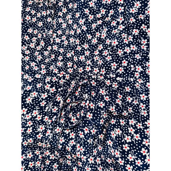 Polo‎ Ralph Lauren Blue Floral Crepe Romper Size 8 NEW Jumpsuit - Picture 8 of 9